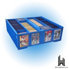 3200 Collectible Plastic Card Bin Blue